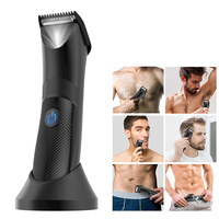 Tondeuse à cheveux pour la zone de l'aine, tondeuse à gazon, lame en céramique, support étanche, tondeuse à cheveux secs, ati elles pubiques, cheveux corporels, rasoir d'hygiène ultime 1